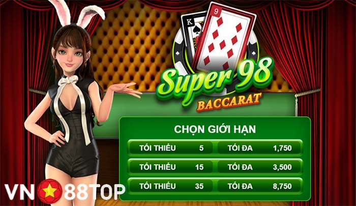 Các Loại Cược Super 98 Baccarat