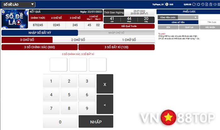 Hướng dẫn đăng ký tài khoản tham gia xổ số tại Vn88